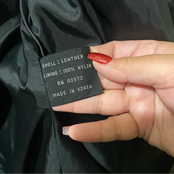 Men’s XL Fingerhut Fashions Black Leather Button Front Jacket - Picture 16 of 16